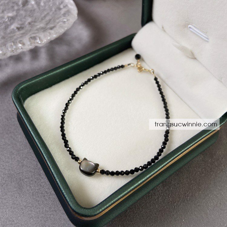 Lắc tay nữ Mèo đen