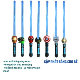 Gậy Phát Sáng /FREESHIP/ Đồ Chơi Siêu Nhân Cho Bé Có Đèn Nhạc -  Đồ Chơi Trẻ Em Mô Phỏng Nhựa Mềm A14