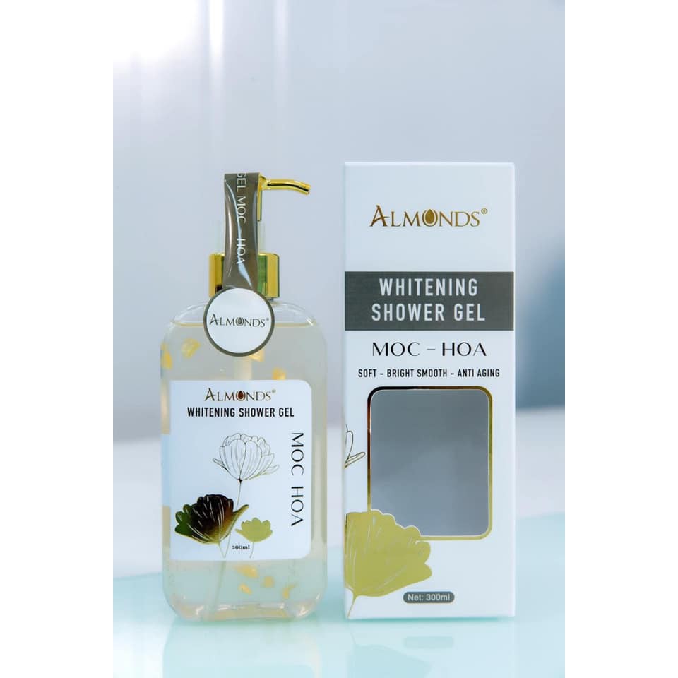 [Chính Hãng] sữa tắm mộc hoa giảm mụn lưng làm trắng da almonds | BigBuy360 - bigbuy360.vn