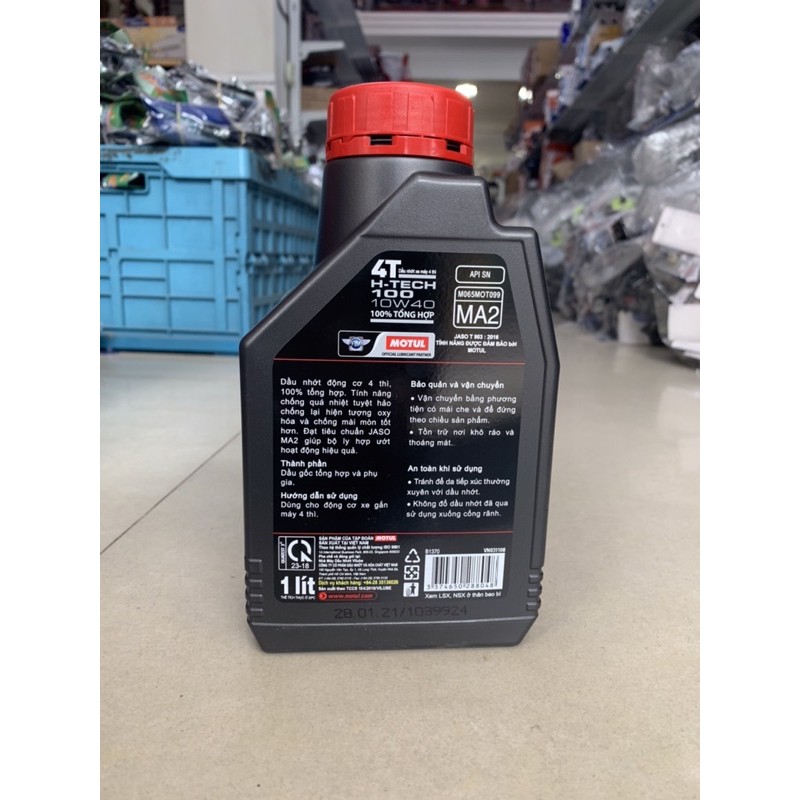 Dầu nhớt motul H-Tech 10W40.