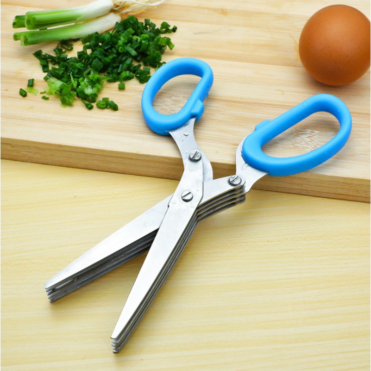 Kéo cắt hành 5 lưởi đa năng không gỉ (GD0086)