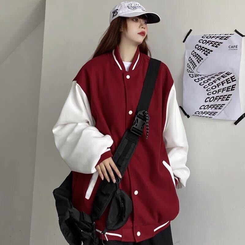 Áo khoác nỉ bomber trơn - Bomber basic unisex