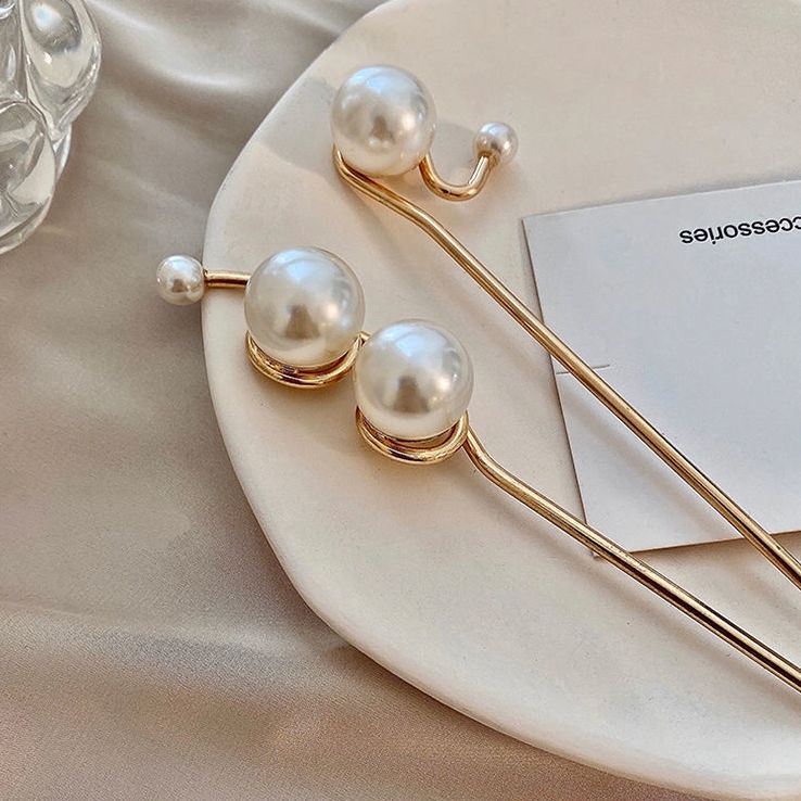 Kẹp Tóc Màu Vàng Trắng Thời Trang Mùa Hè Cho Bé Gái