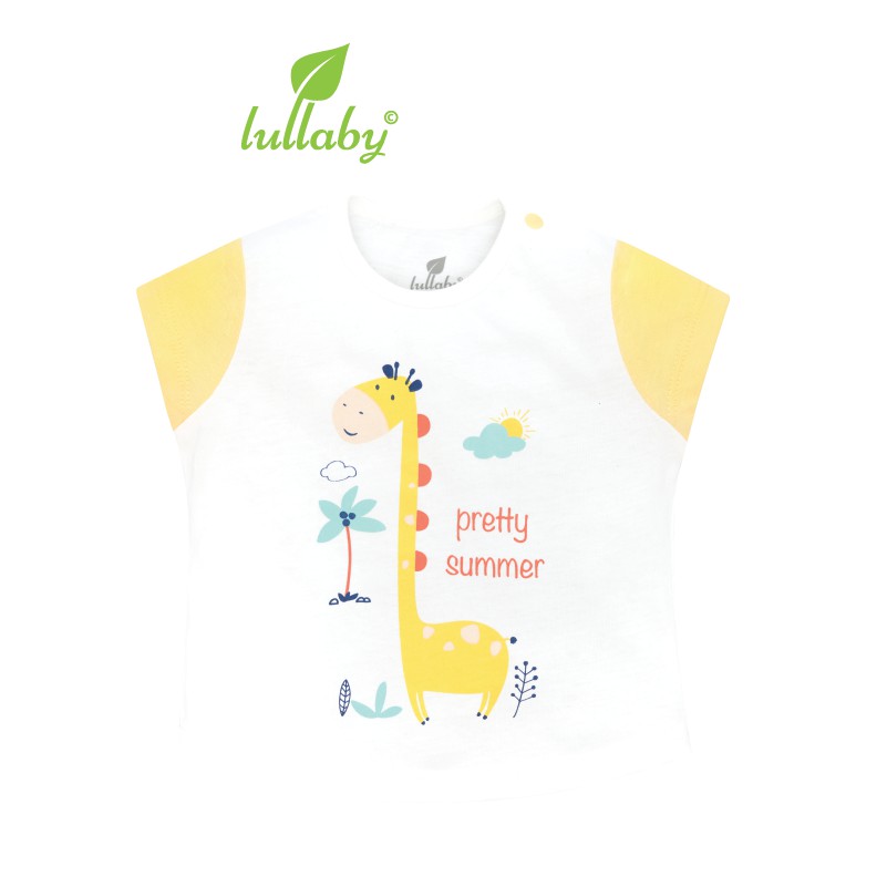 Áo Lullaby Bé gái sắc màu họa tiết dễ thương  cotton 100% size 6m-4y