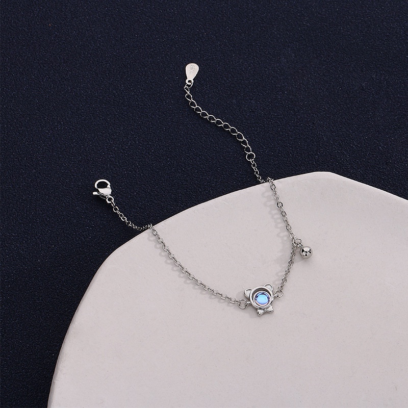Vòng tay nữ thời trang dễ thương mèo Moonstone Hàn Quốc