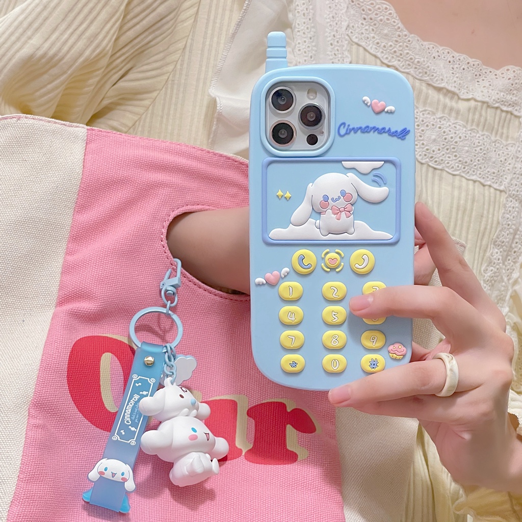 Ốp Điện Thoại Silicon Mềm Hình Cinnamoroll nokia 3D Cho iphone 14 pro max 14 13 pro max 12 pro max 11 pro max XS max XR X XS 6 7 8 plus