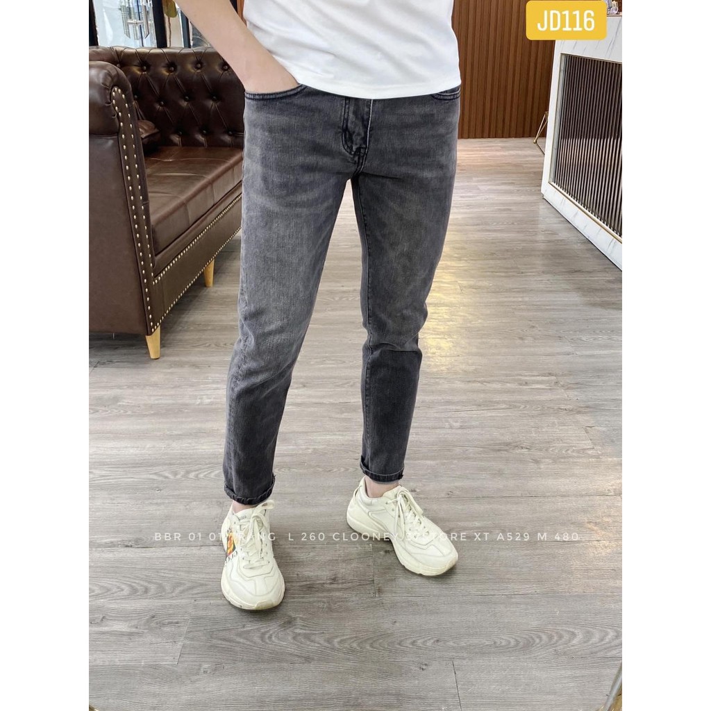 Beacon Denim - Quần Jean Nam Xám trơn JD116