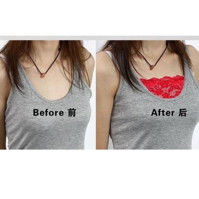 Áo Lót Ống Không Dây Phối Ren Trong Suốt Thoáng Khí Chống Chảy Xệ Dành Cho Nữ