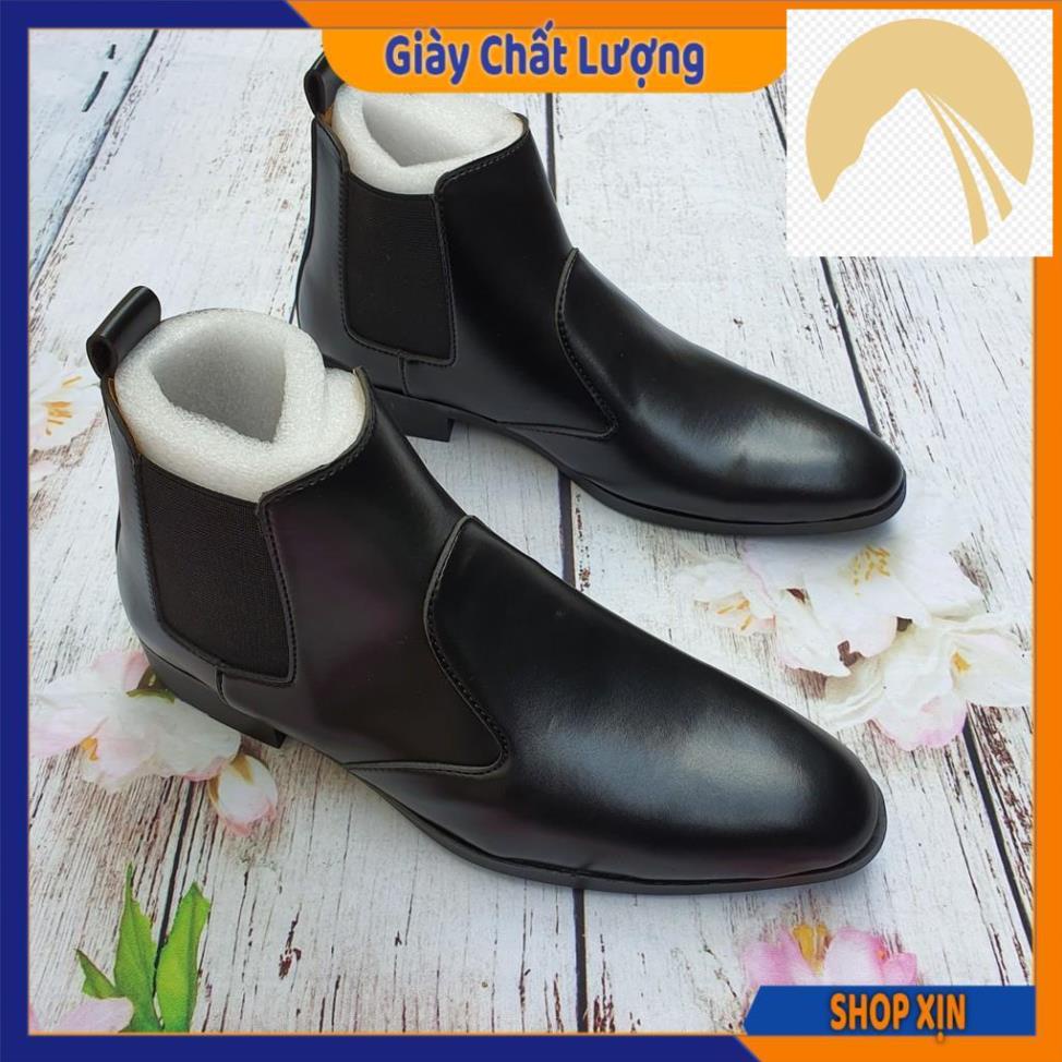 Giày Tây Nam Cổ Cao Da Trơn Lì Mới Về Siêu Chất Cực Êm