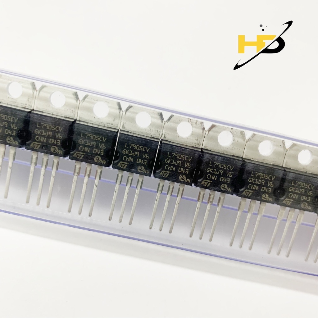 (Bộ 3 Con) IC Nguồn L7905CV L7905 -5V TO-220, IC Ổn Áp 7905 Chính Hãng