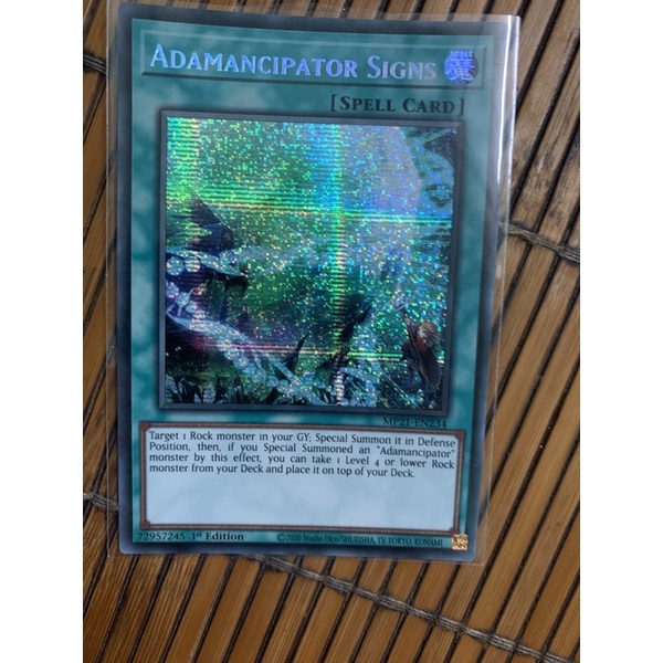 bài yugioh: adamancipator signs
