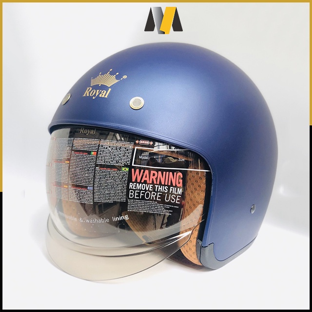 Mũ bảo hiểm xe máy 3/4 Royal M139 có kính âm các màu size M,L,XL dành cho nam nữ