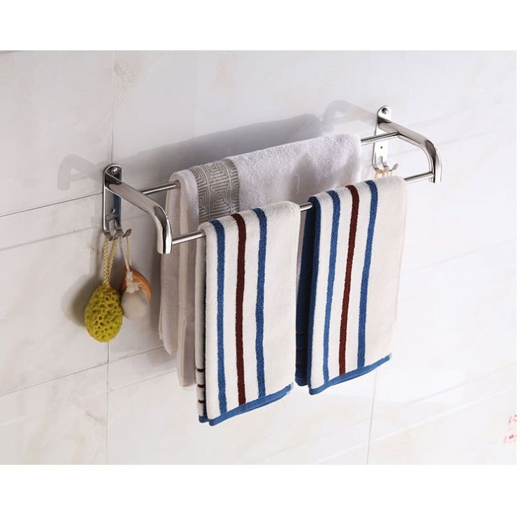 Giá treo khăn nhà tắm inox 304 dán tường, thanh treo quần áo phòng tắm-TT60