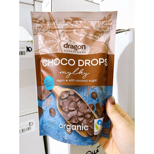 Chocolate hữu cơ Dragon SPF 200g socola sô cô la chip hữu cơ