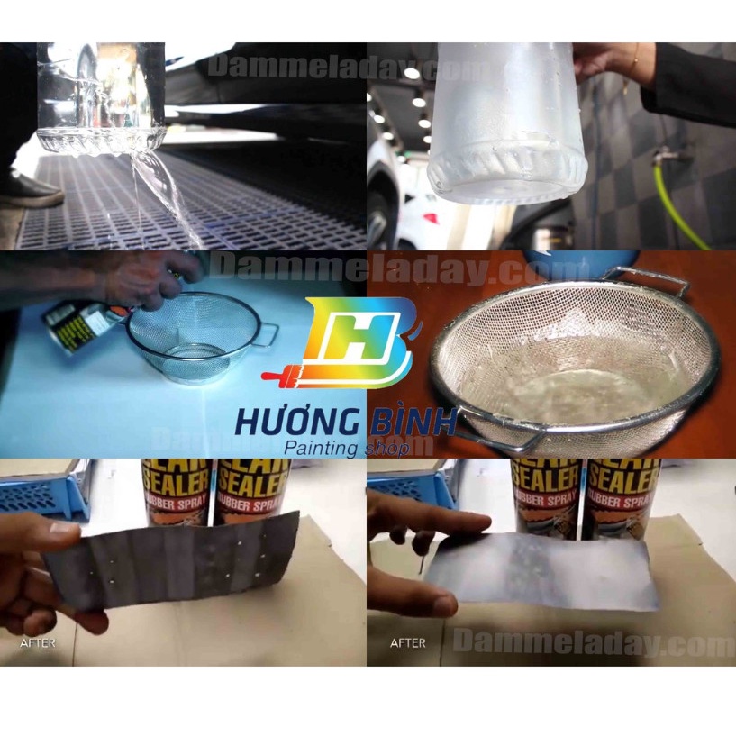 Sơn xịt Bosny chống thấm Leak Sealer B125 (600cc) (hàng chính hãng Bosny Thái Lan)