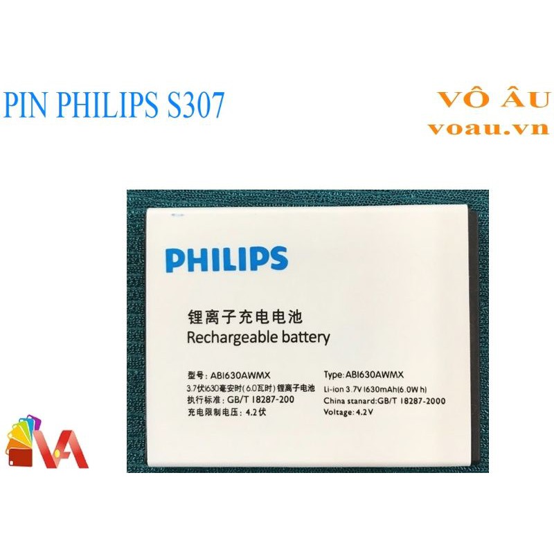 PIN PHILIPS S307 [PIN MỚI XỊN]
