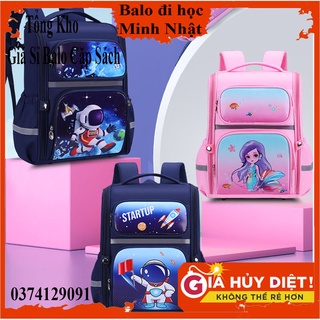 Balo chống gù dáng hộp 3D cho bé trai ,balo học sinh tiểu học phi hành gia, kì lân, nàng tiên cá siêu dễ thương
