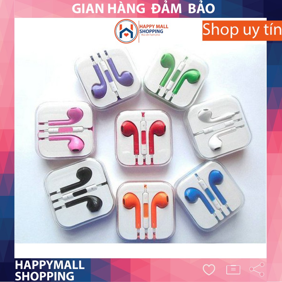 Tai nghe Iphone nhiều màu - chất lượng âm thanh của thiết bị tốt và ổn đinh, âm bass mạnh hơn, âm thanh rõ ràng