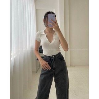 Áo Len Tăm Cổ V
