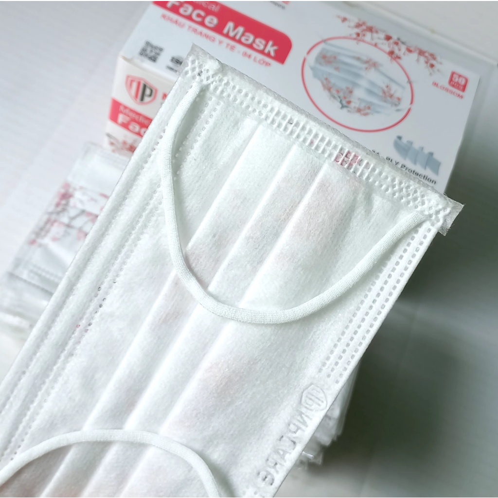 [4 lớp rất dày] Khẩu trang y tế 4 lớp kháng khuẩn ECO mask ( Hộp 50 cái )