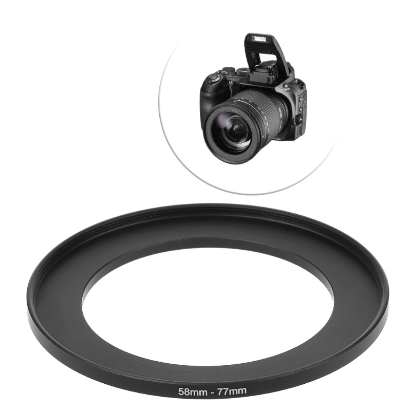 Vòng Nối Kính Lọc Máy Ảnh 58mm Đến 77mm Bằng Kim Loại Mới