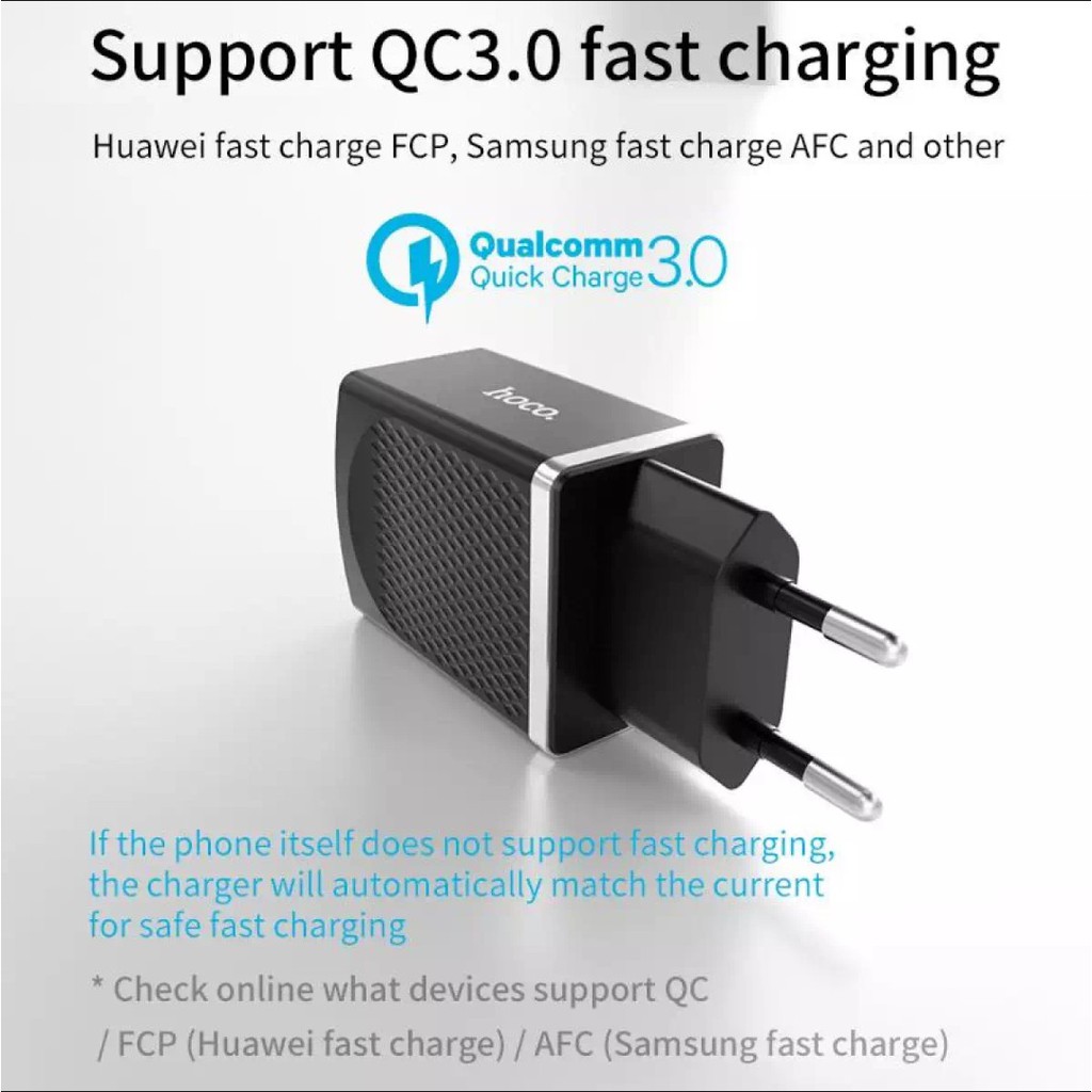 Cốc Sạc Nhanh Quick charge 3.0 Hoco C42A