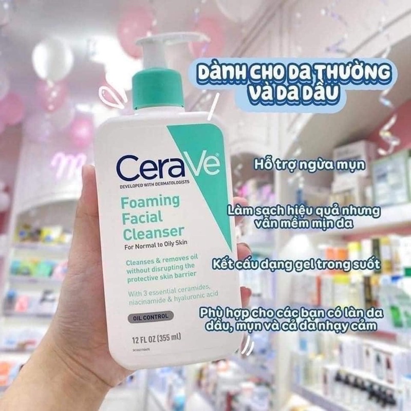 Sữa rửa mặt carave 355ml