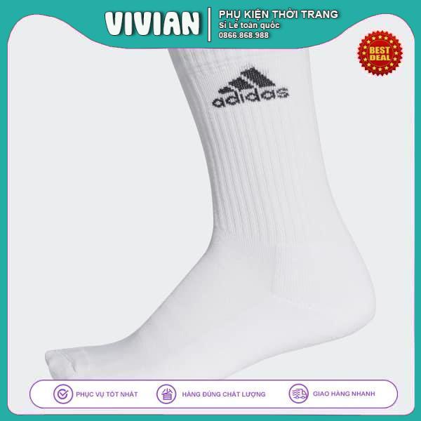 Vớ ADIDAS cổ cao [ XUẤT DƯ ] Tất Adidas cao cổ, Dày dặn, Cotton thấm hút mồ hôi, không gây kích ứng da, kháng khuẩn tốt