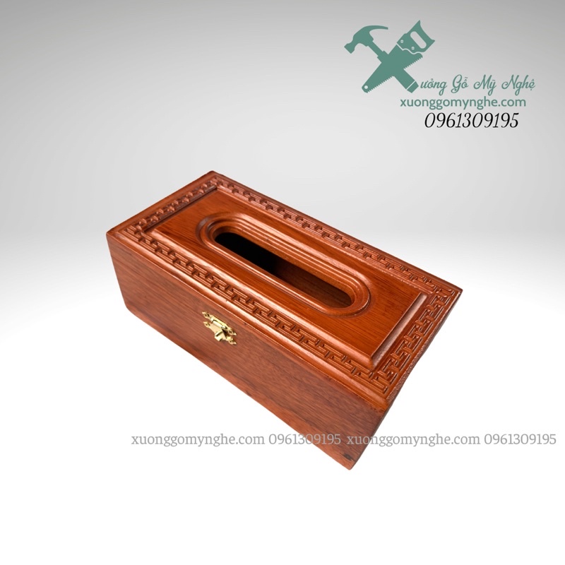 Hộp giấy gỗ hương