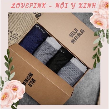 Hộp 5 Chiếc Quần Lót Đùi Thông Hơi Nam MUJI - 003QLN77