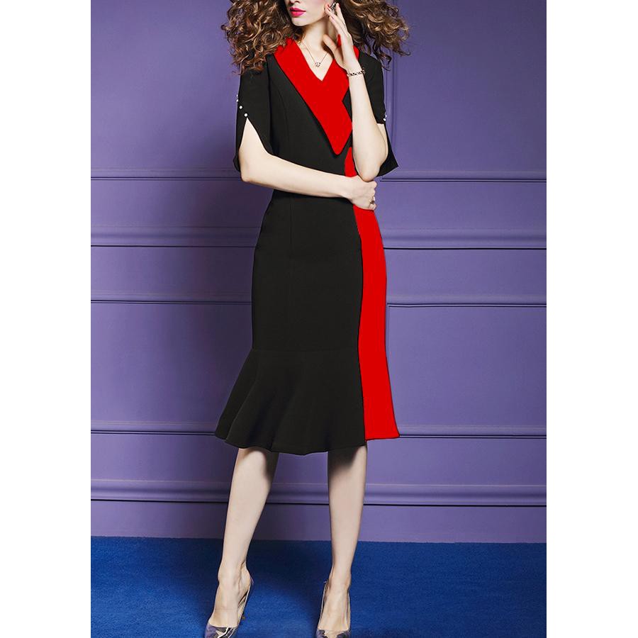 GOTI - Đầm Ôm Dự Tiệc Cao Cấp Trung Niên Dáng Đuôi Cá Tặng Mẹ U40 U50 3144