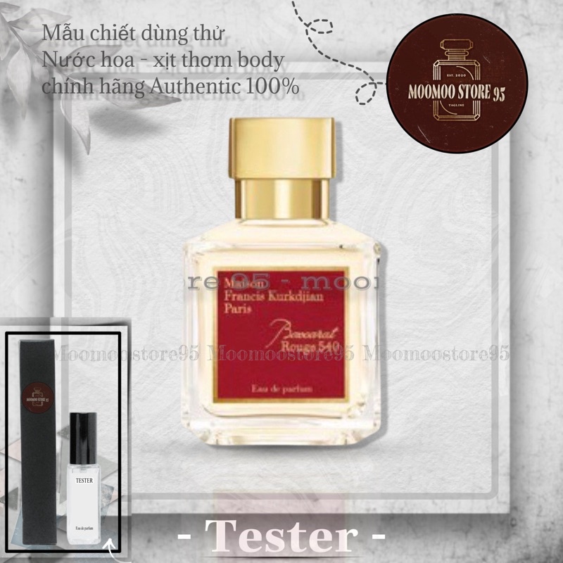 🎀MooMoo🎀 Mẫu Chiết Nước Hoa MFK Baccarat Rouge 540 (5ml-10ml)