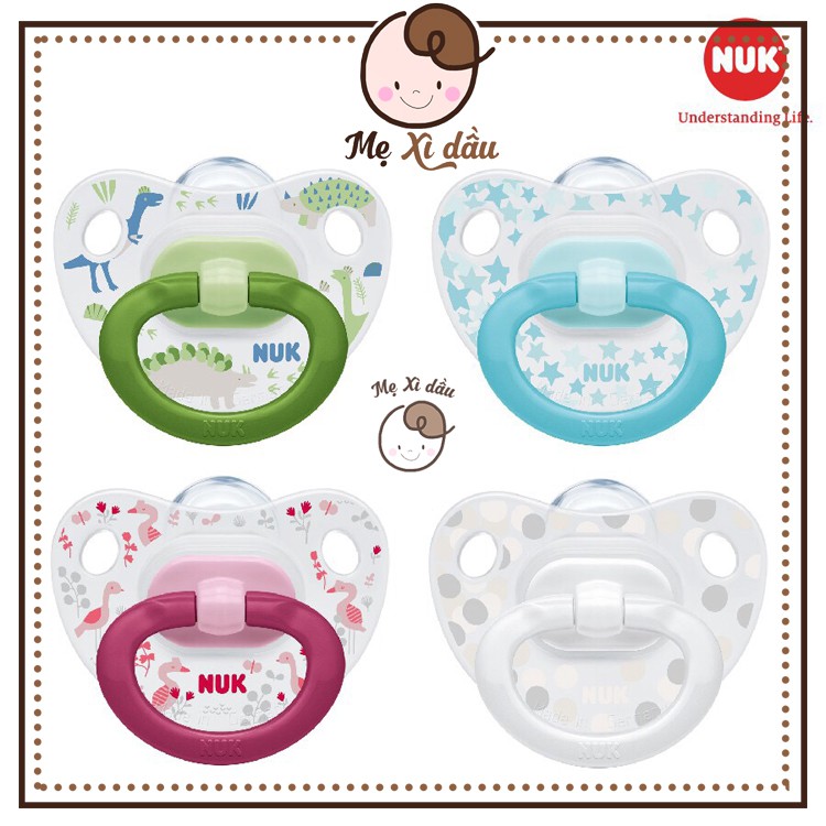 Shop mẹ xì dầu Ti giả NUK silicone Happyday chính hãng
