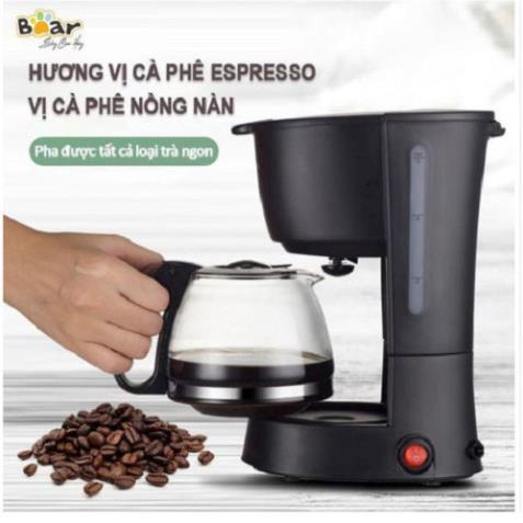 Máy Pha Cafe Mini Bear Nhỏ Gọn Pha Trà, Cà Phê Công Nghệ Hiện Đại Kiểm Soát Hương Vị CF-B06V2