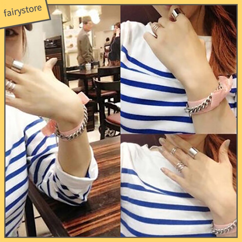 Bộ 3 nhẫn đeo đốt ngón tay kiểu dáng thời trang cho nữ