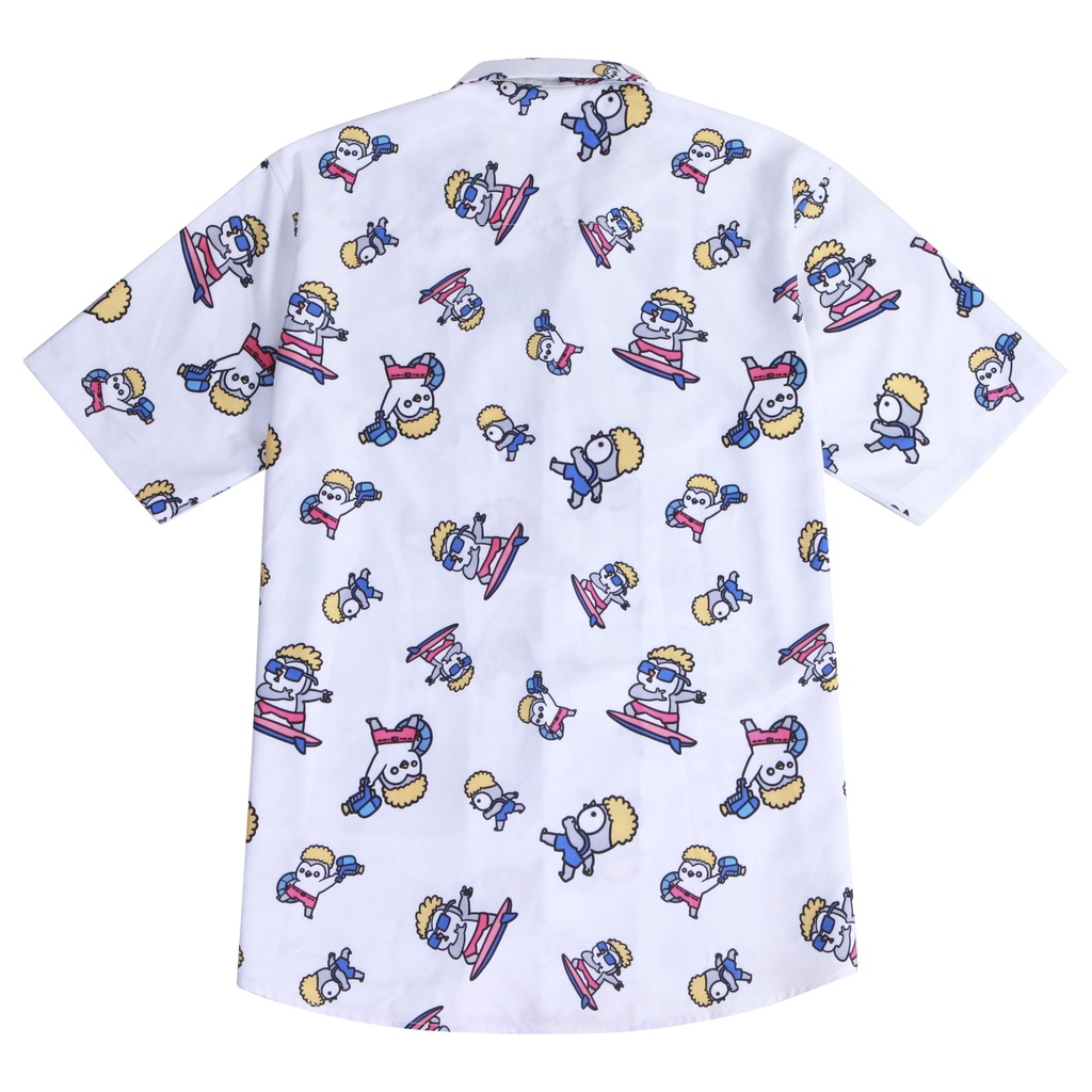 Áo sơmi BIRDY SUMMER SHIRT tay ngắn nam nữ form rộng sơ mi cổ vest unisex tay lỡ, chất vải lụa mịn chống nhăn