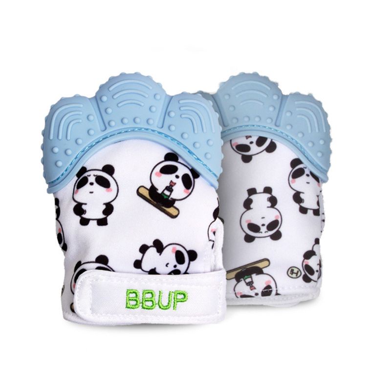 Set 2 Găng Tay Hình Gấu Trúc Dễ Thương Cho Bé Sơ Sinh Mọc Răng