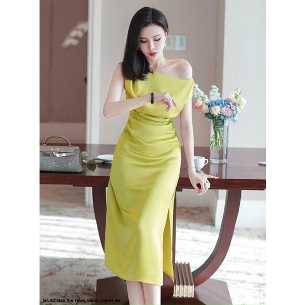 ĐẦM SUỐNG DỰ TIỆC LỆCH VAI XẺ TÀ CAO CẤP