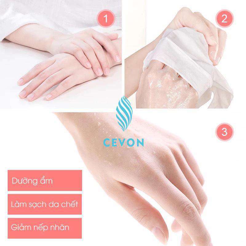 Mặt Nạ Dưỡng Da Tay Cevon chính hãng -  Găng tay dưỡng da tay mềm mại (1 hộp 4 đôi) | BigBuy360 - bigbuy360.vn