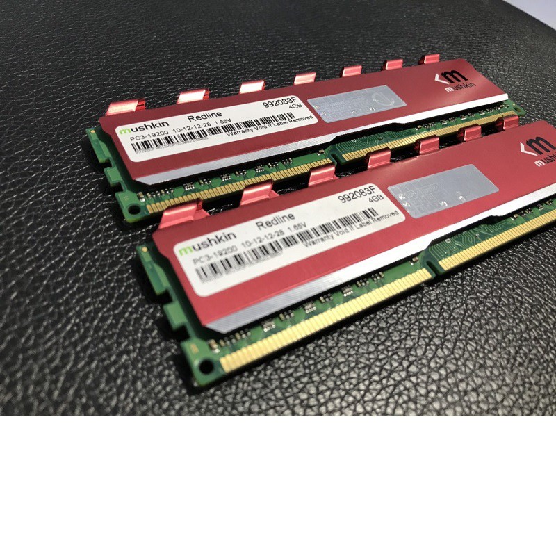 Ram tản nhiệt MUSHKIN 8Gb kit (2x4gb) DDR3 bus 1600 hỗ trợ overcloc tới 2400, bảo hành 36 tháng