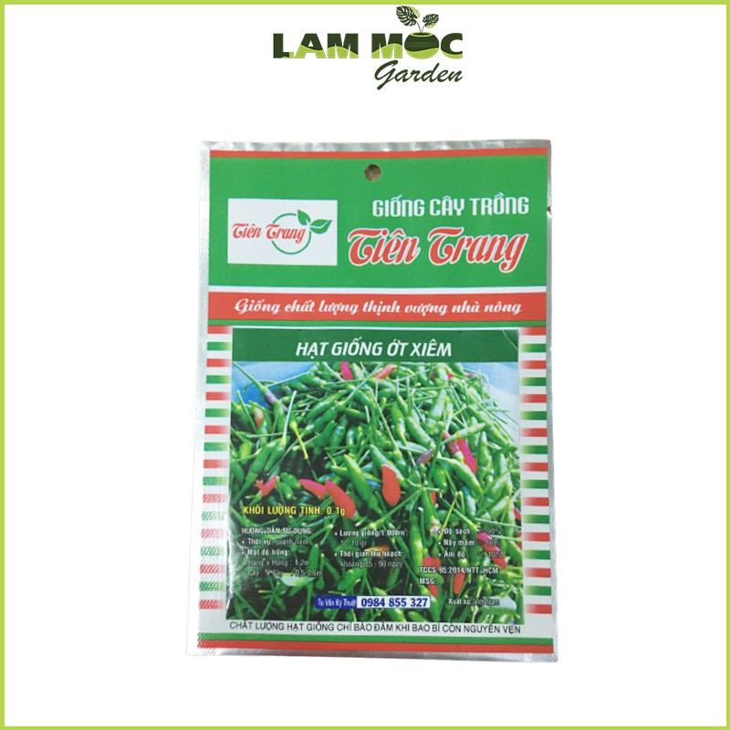 Hạt Giống Ớt Xiêm Siêu Cay Gói 0,1g