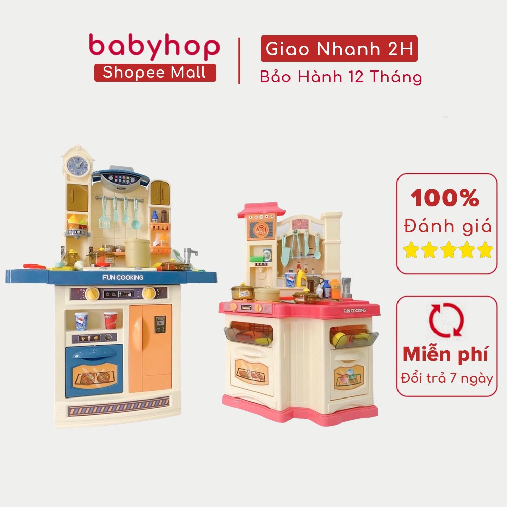 Bộ đồ chơi nấu ăn cỡ đại babyhop kèm 65 chi tiết sáng tạo cho bé 3 đến 12 tuổi