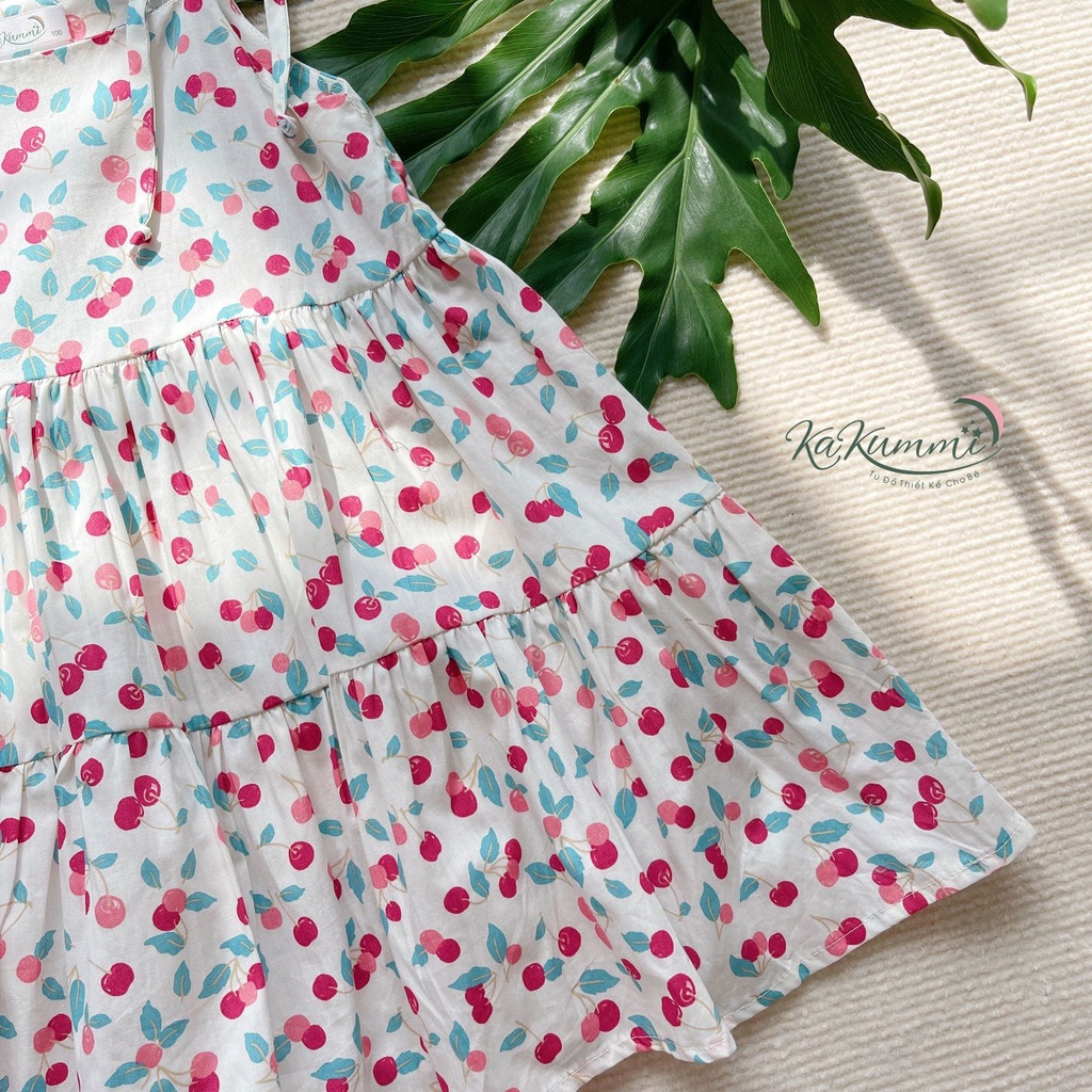 Váy 2 dây 2 tầng nhúm chất liệu thô Hàn ( KM22-VA212) Kakummi