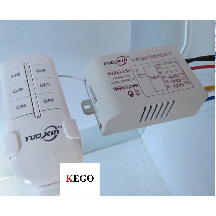 Điều khiển từ xa cho máy bơm, đèn điện, quạt...