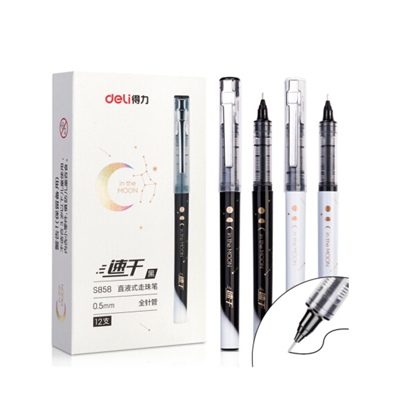 Bút Gel Đen Mohamm 0.5mm Nhanh Khô s858
