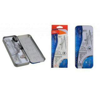 Bộ thước hộp kim loại deli g30505