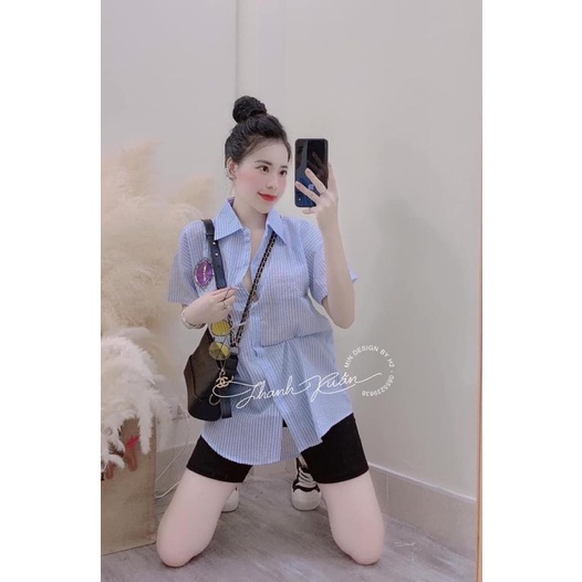 Áo sơ mi kẻ gấu siêu xinh(CT) | BigBuy360 - bigbuy360.vn