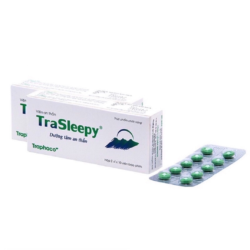 Trasleepy viên uống giúp an thần ngủ ngon hộp 30 viên