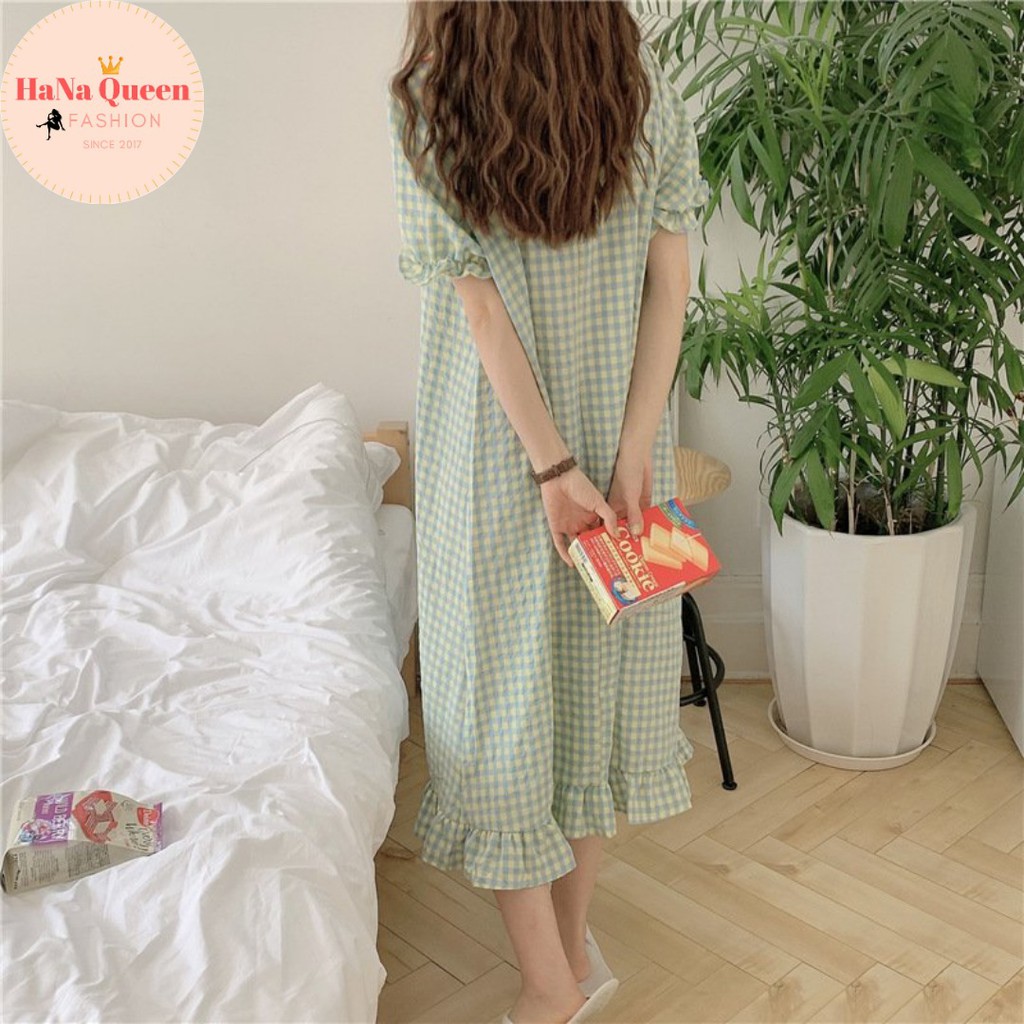 Set 3 món váy ngủ, bộ đồ pijama cộc, bộ đồ pijama dài cực kỳ dễ thương phong cách tiểu thư