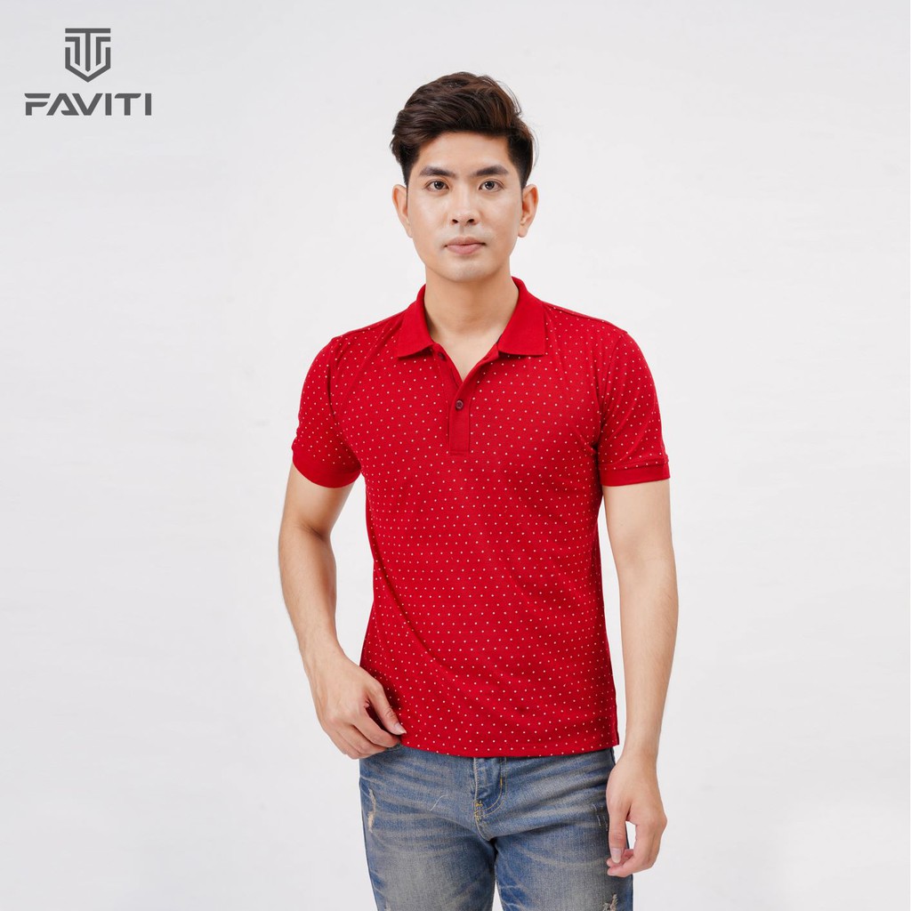 Áo thun polo nam trơn áo phông nam có cổ đẹp cao cấp hàng hiệu đen trắng FAVITI AT06 | BigBuy360 - bigbuy360.vn
